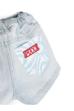 blue cotton shorts EMILIO PUCCI KIDS | PU6039D0038652